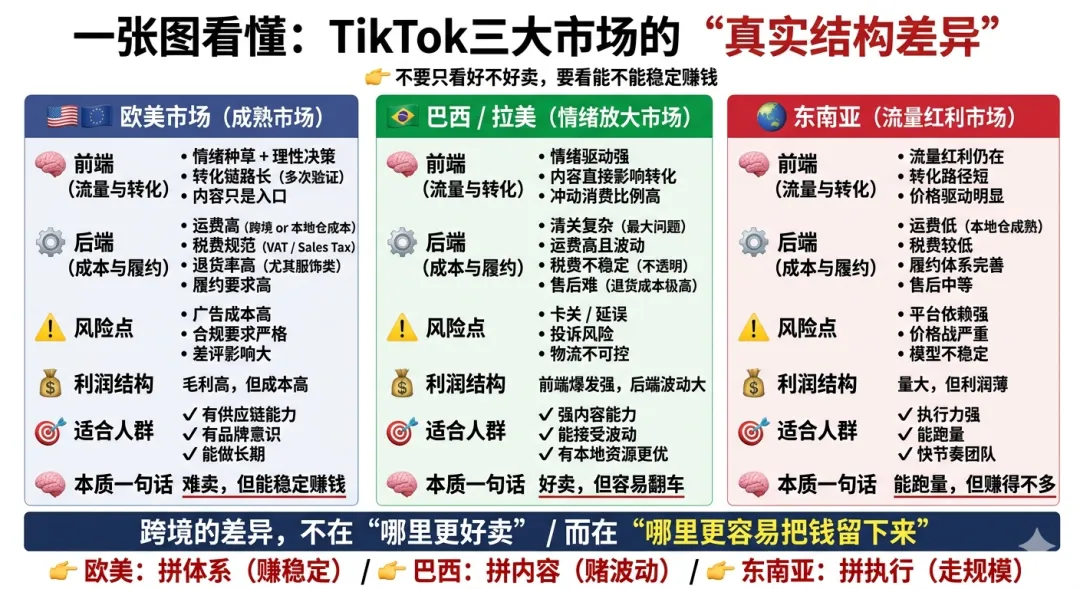 同一套TikTok打法,为什么在不同市场结果完全不同?(图文收藏版)