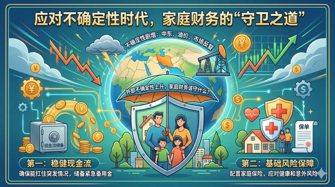 全球市场高波动期,普通家庭该如何重审现金流与保障配置?