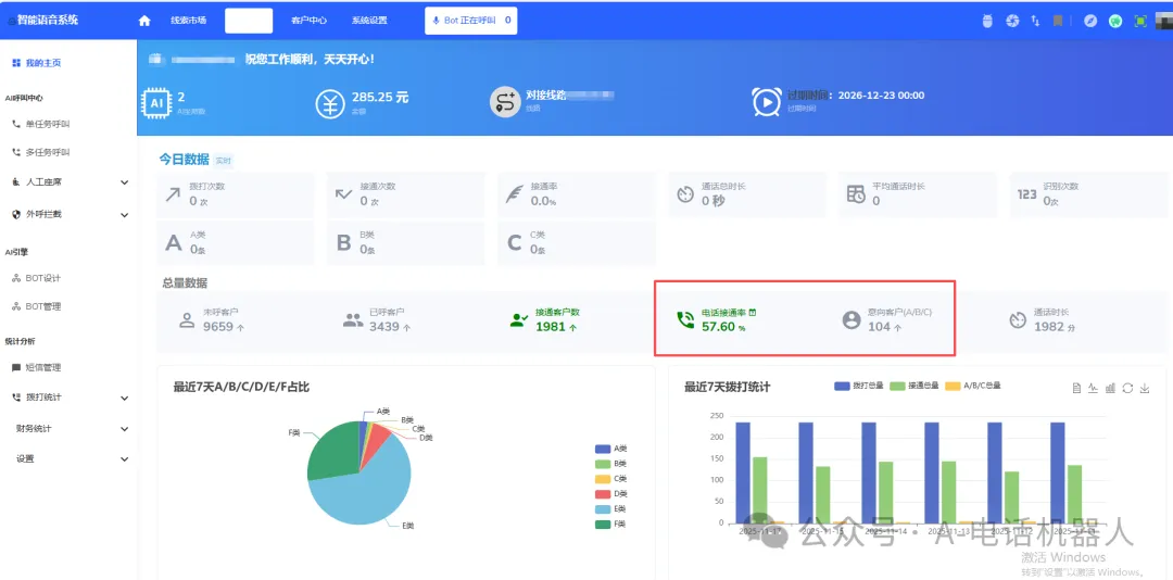 ai电话营销机器人,批量外呼,自动筛选客户