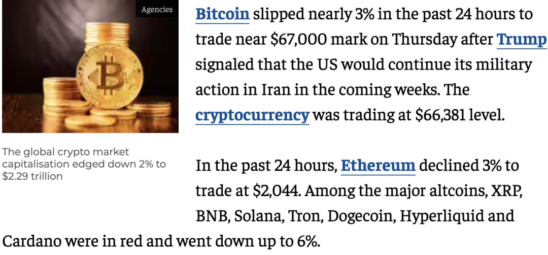 中东局势再起波澜,加密市场进入“高敏感期”