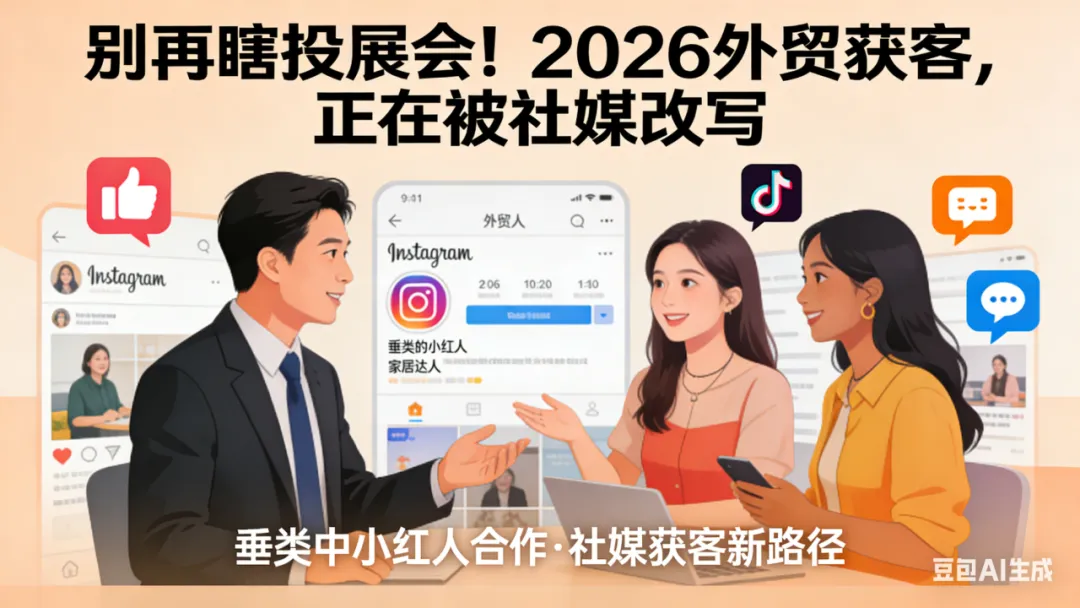 别再瞎投展会!2026 外贸获客,正在被社媒改写