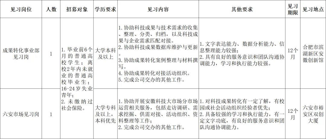 2026年安徽科技大市场建设运营有限责任公司招募2人