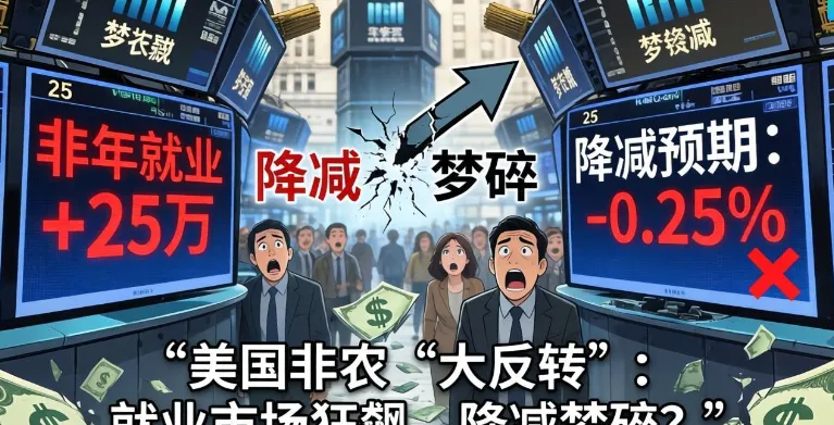 美国非农“大反转”:就业市场狂飙,降息梦碎?