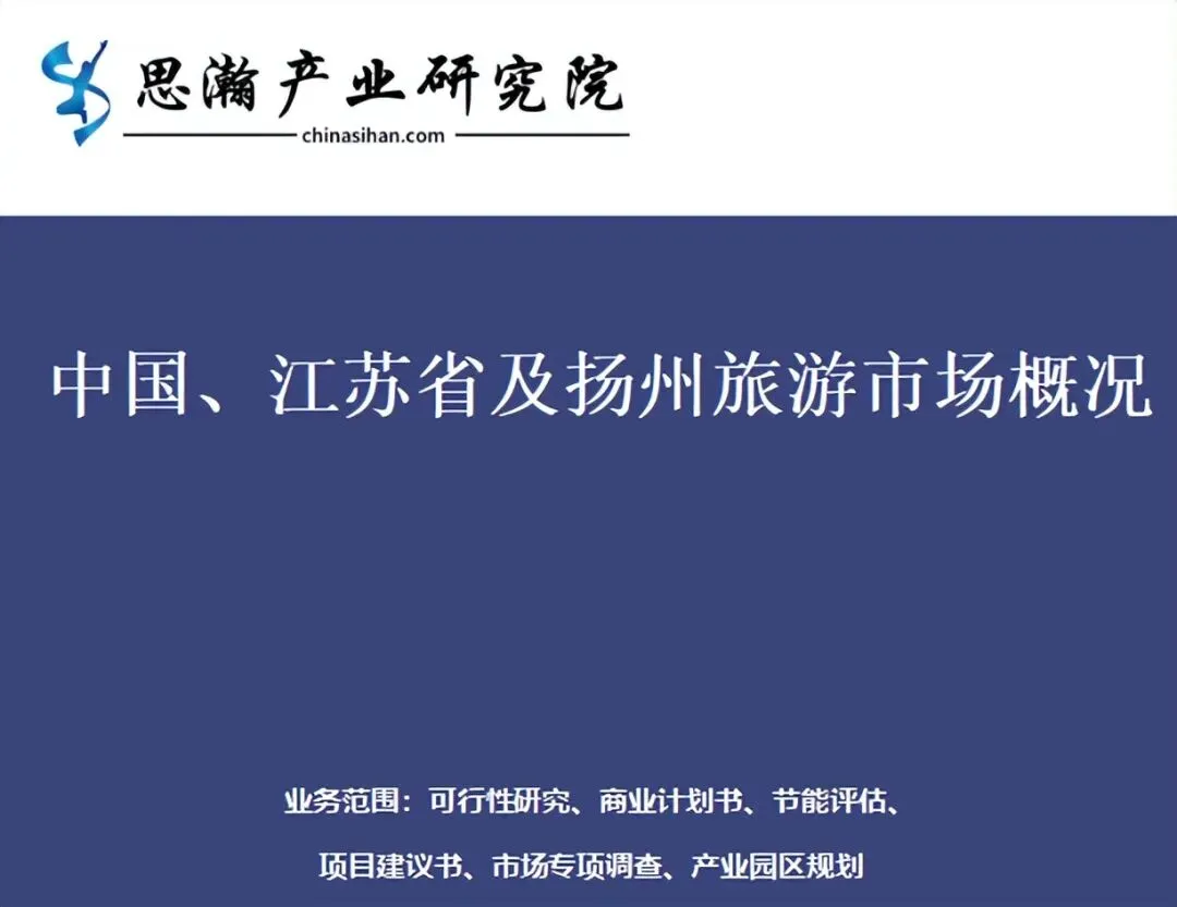 中国、江苏省及扬州旅游市场概况
