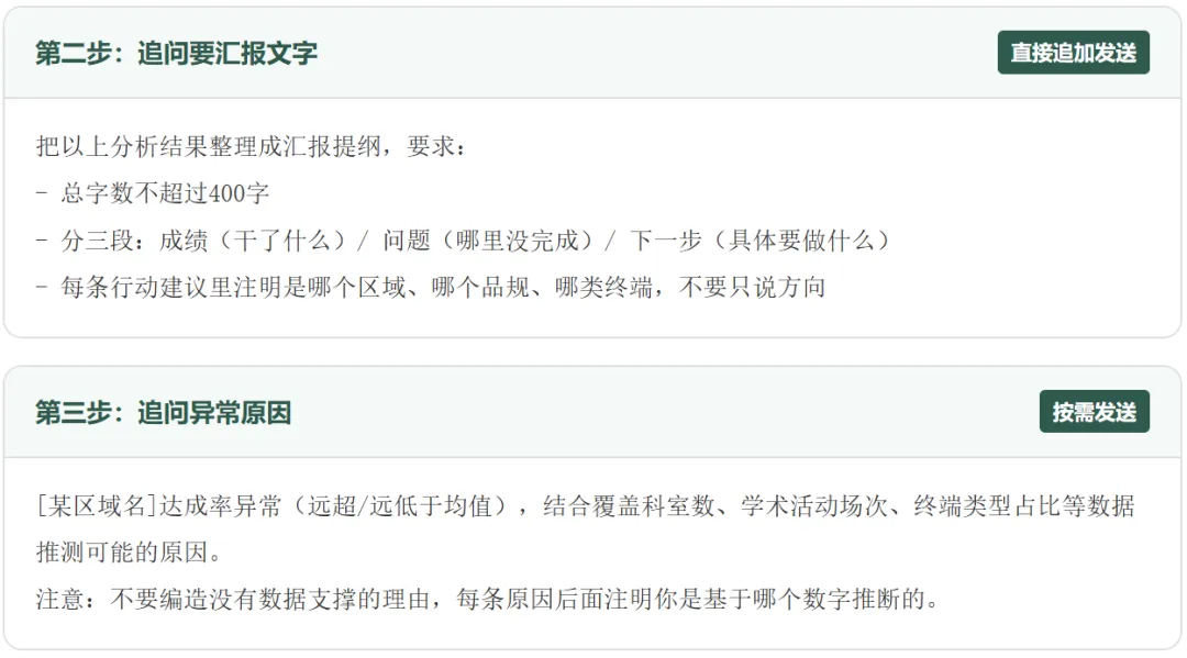 把销售数据粘给AI-10分钟出一份能汇报的分析