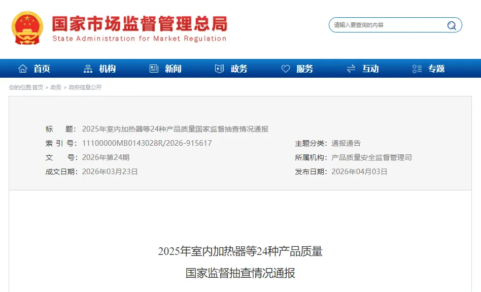 市场监管总局发布2025年电线电缆产品质量国家监督抽查结果,65批次不合格!