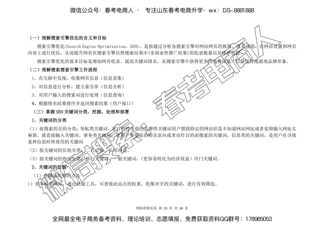 网络营销实务 | 知识点(34页)