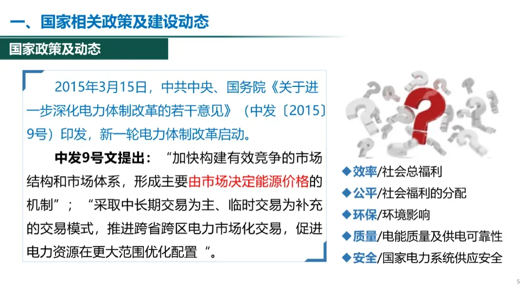 电力现货市场有关政策解析