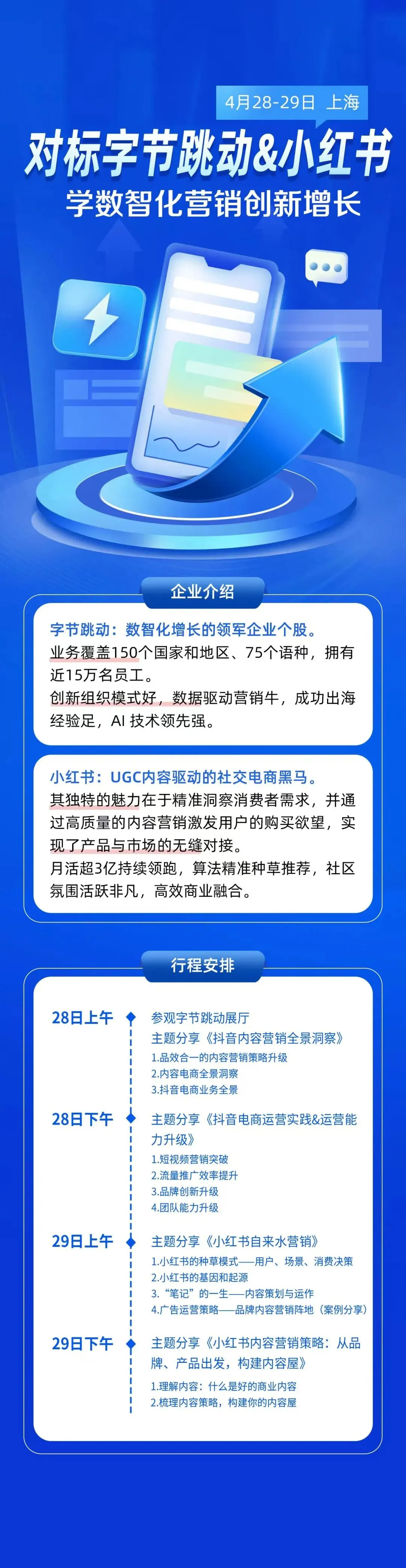 走进字节跳动+小红书学习数智化营销创新增长