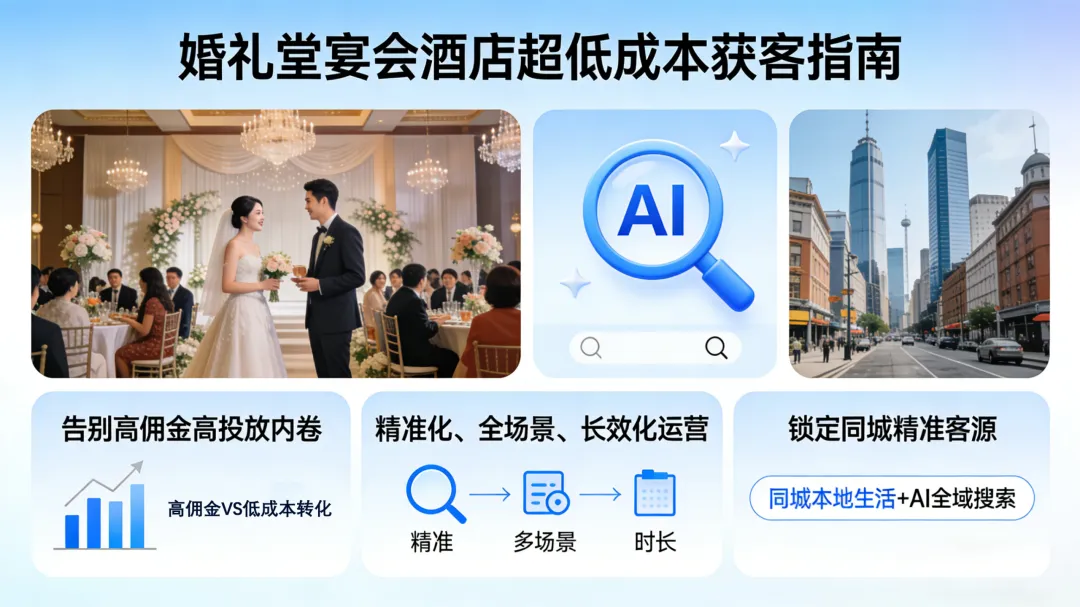超低成本婚礼堂获客打法来了!