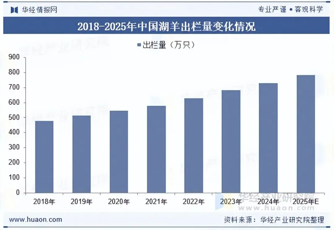 2025年中国湖羊养殖行业出栏量、市场规模、相关政策、产业链上下游及发展趋势分析「图」