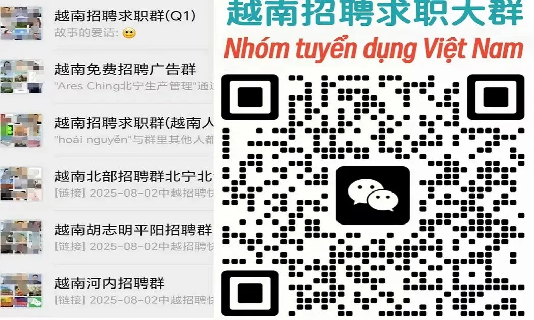 市场销售人员 ( 越籍 )3000-4000万盾