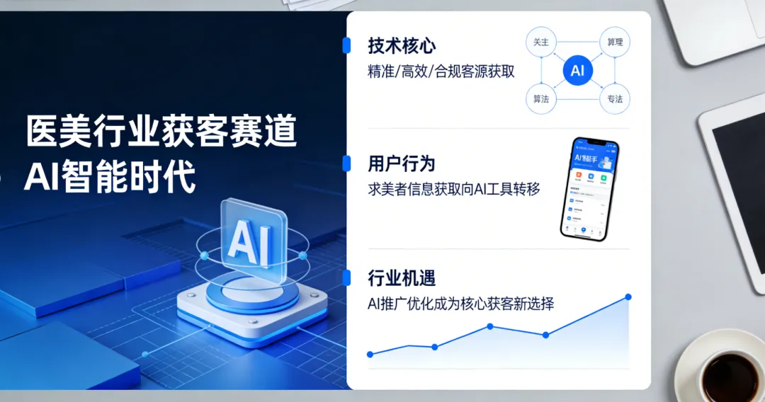 医美获客新风口:AI推广优化抢占首推位,精准获客一步到位