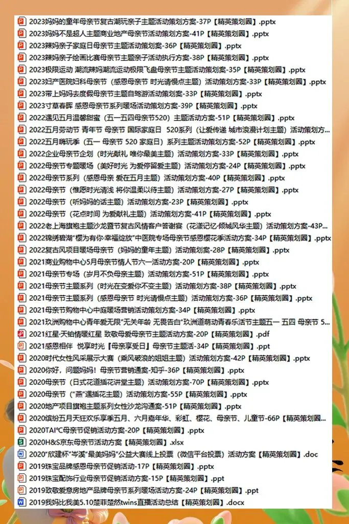180份2026最新版母亲节系列营销活动方案专题资料合集(可下载完整版)