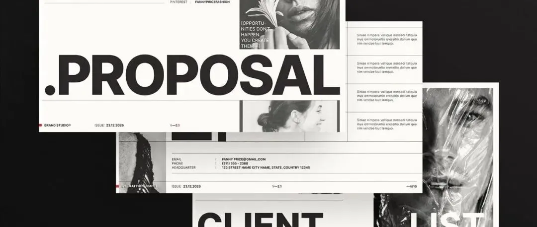 【PPT】25页极简市场营销VI品牌指南项目宣传幻灯片PPT演示文稿Figma模板-第10913期-