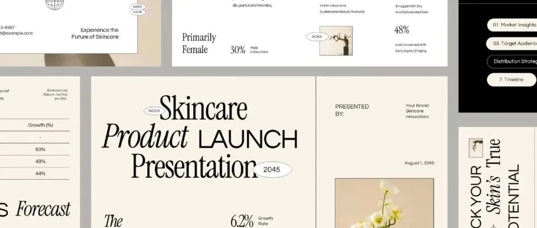 【PPT】25页极简市场营销VI品牌指南项目宣传幻灯片PPT演示文稿Figma模板-第10913期-