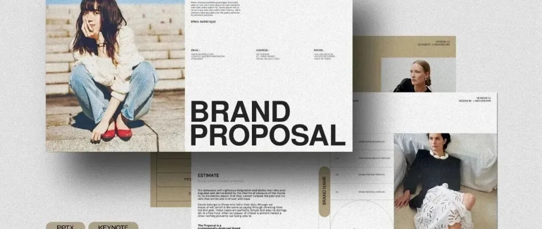 【PPT】25页极简市场营销VI品牌指南项目宣传幻灯片PPT演示文稿Figma模板-第10913期-