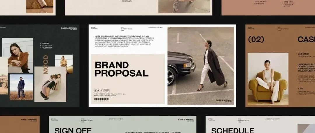 【PPT】25页极简市场营销VI品牌指南项目宣传幻灯片PPT演示文稿Figma模板-第10913期-