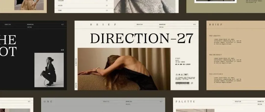 【PPT】25页极简市场营销VI品牌指南项目宣传幻灯片PPT演示文稿Figma模板-第10913期-