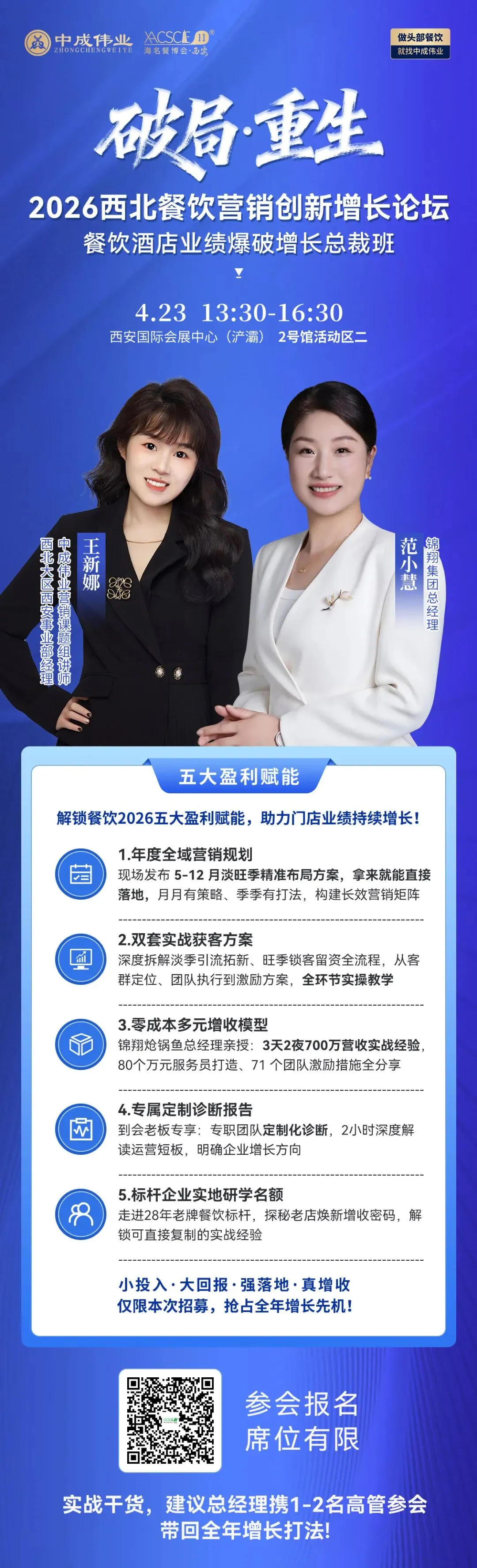 破局·重生|2026西北餐饮营销创新增长论坛,5大模块解锁业绩增长全逻辑