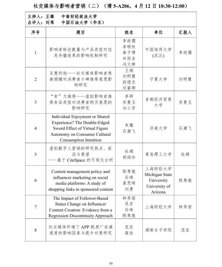 第十届营销科学与创新国际会议手册