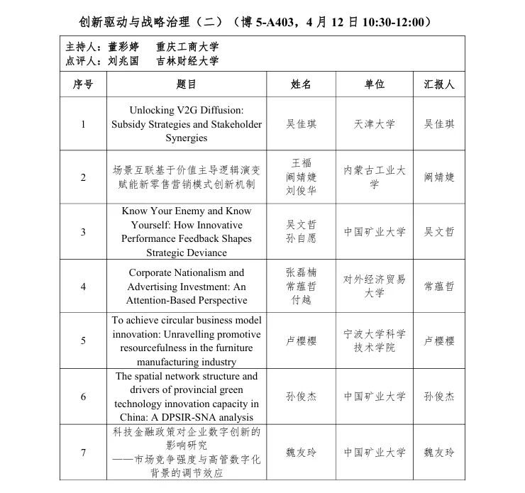 第十届营销科学与创新国际会议手册