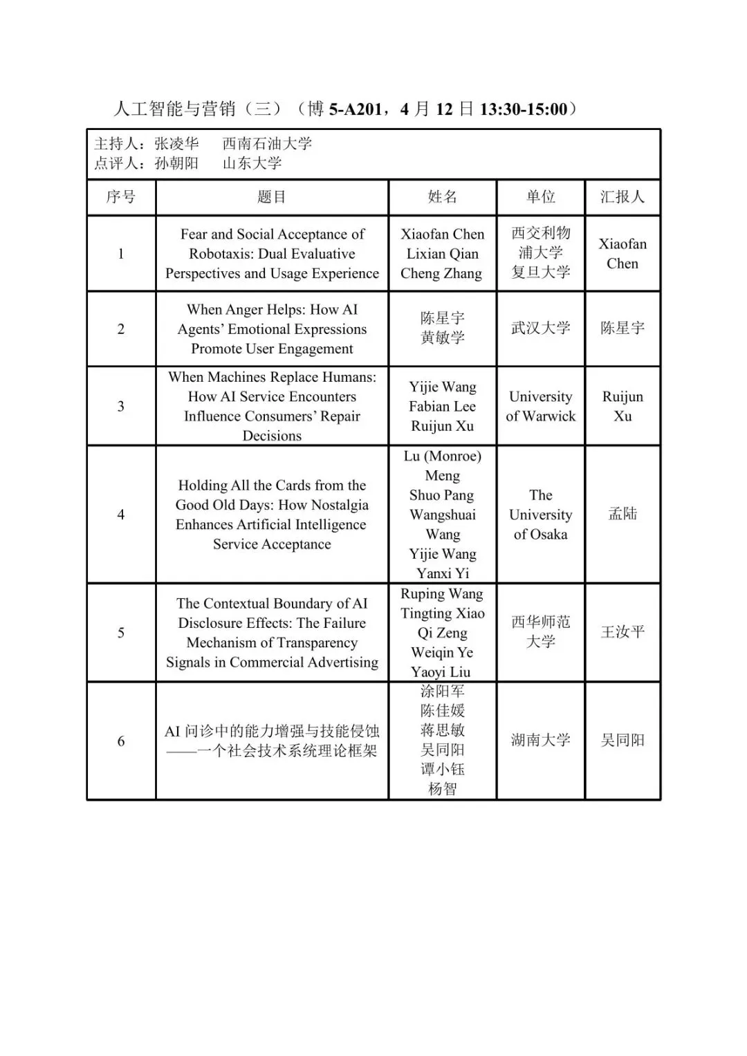 会议议程丨第十届营销科学与创新国际会议(MSI 2026))