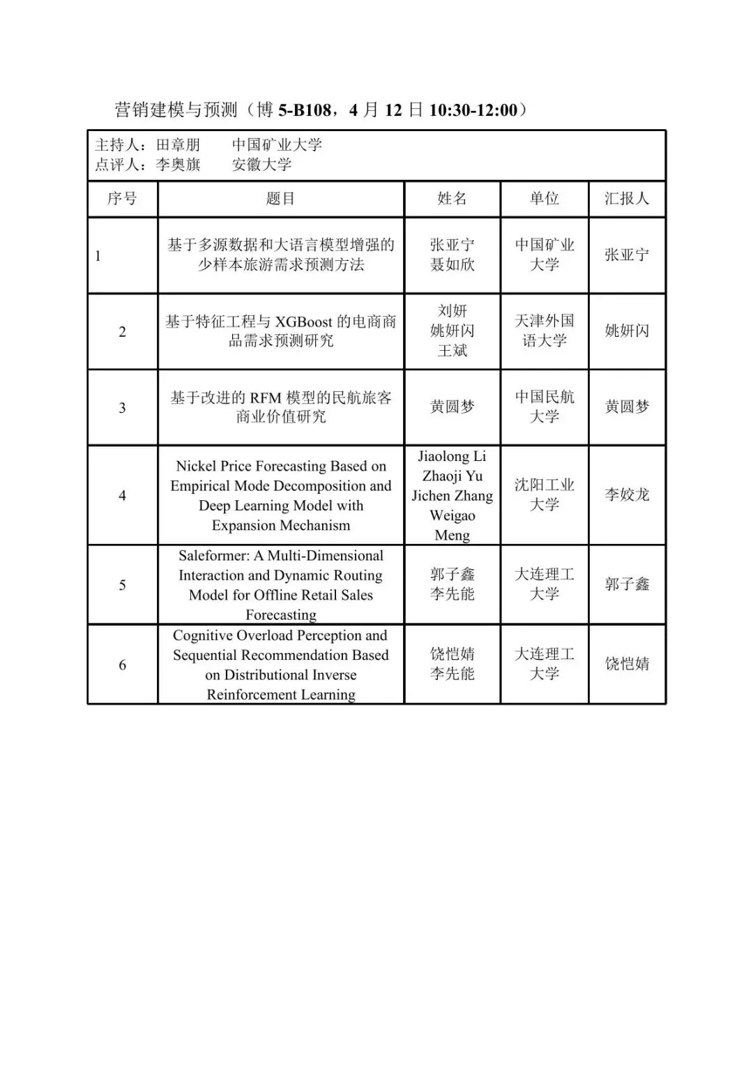 会议议程丨第十届营销科学与创新国际会议(MSI 2026))