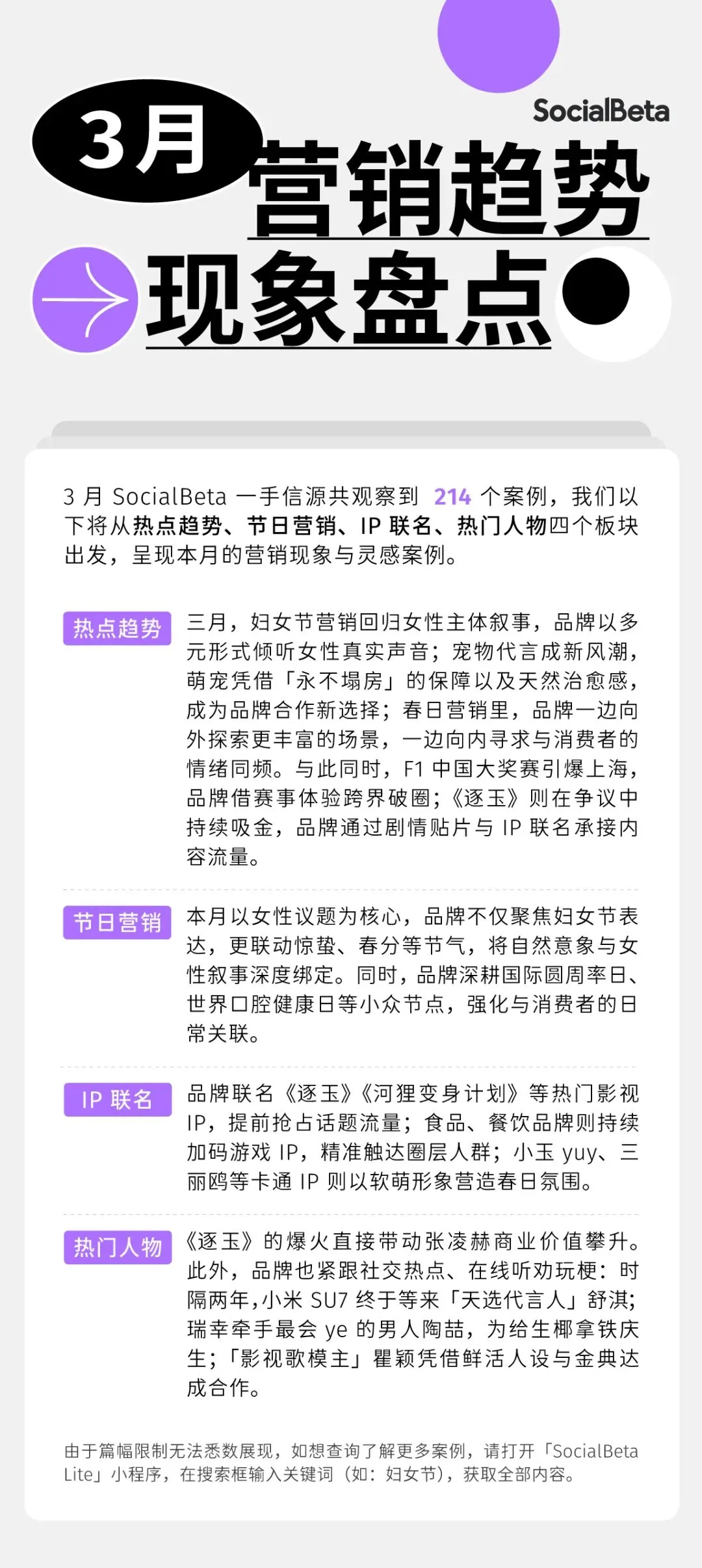 一张图看近期营销趋势