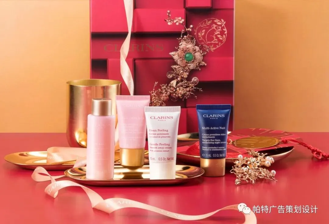 帕特出品 法国奢侈化妆品娇韵诗 节日营销视觉包装案例