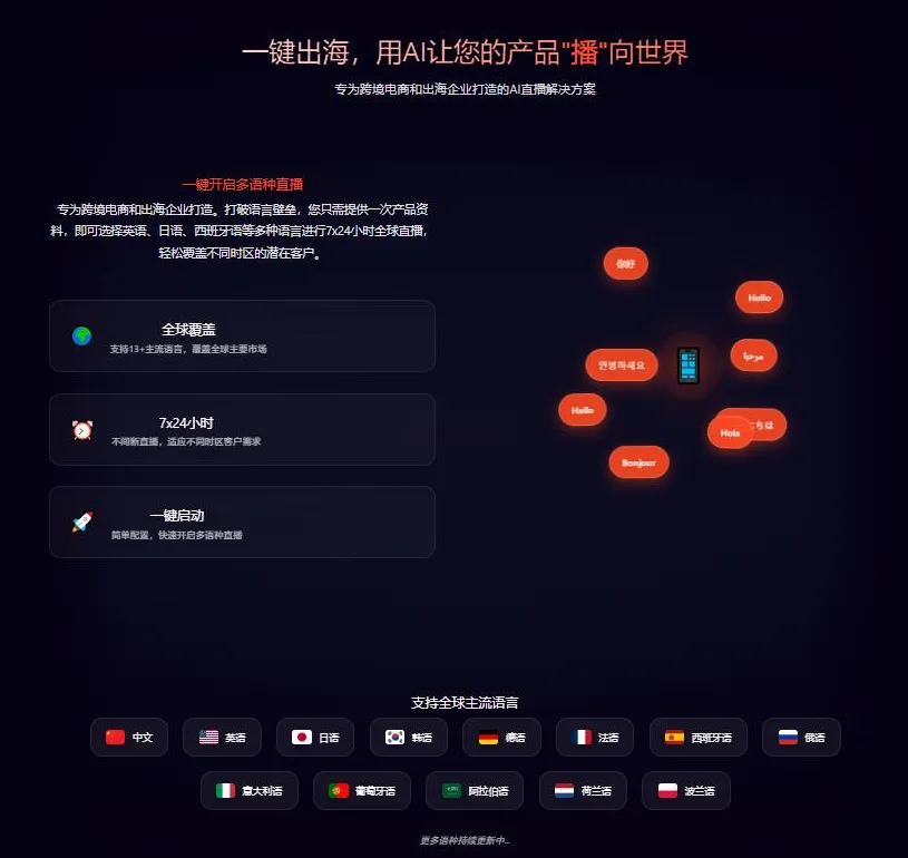 智播星:AI 直播新时代,全球化营销不再难!