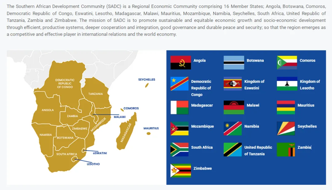 南部非洲发展共同体区域外贸市场及客户开发攻略