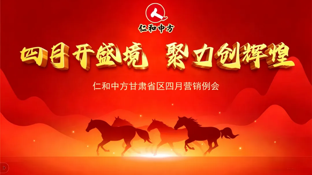 仁和中方甘肃省区四月份营销例会