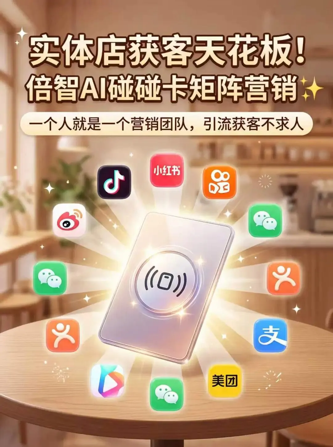 一碰打卡、自动种草,AI碰碰卡成商户获客神器