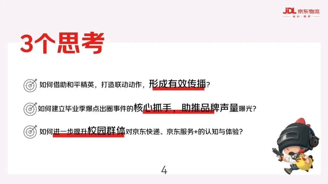 京东物流&和平精英毕业季营销方案