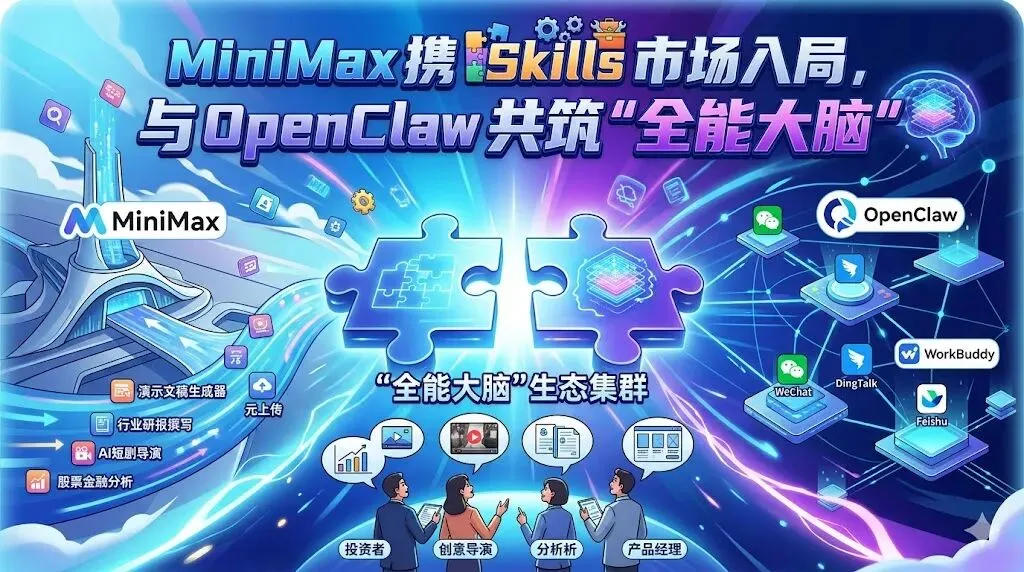 MiniMax 携 Skills 市场入局,与 OpenClaw 共筑“全能大脑”