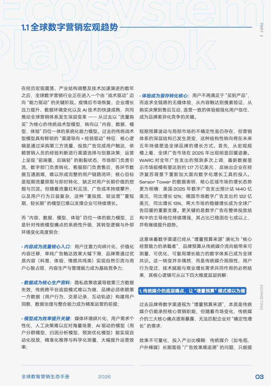【数字营销】2026年全球数智营销生态手册