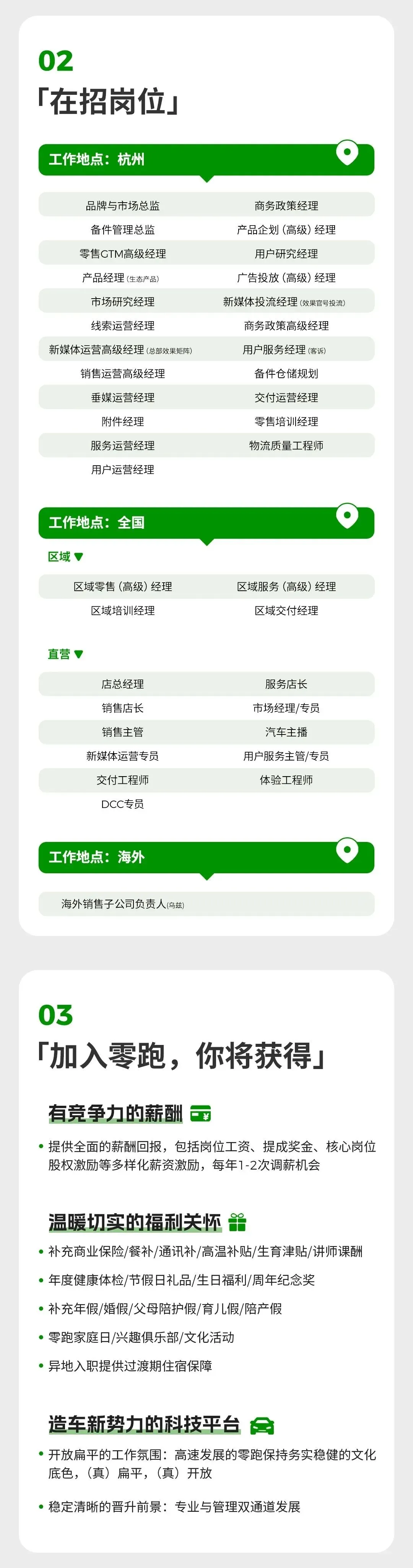 零跑汽车 营销 招聘专场