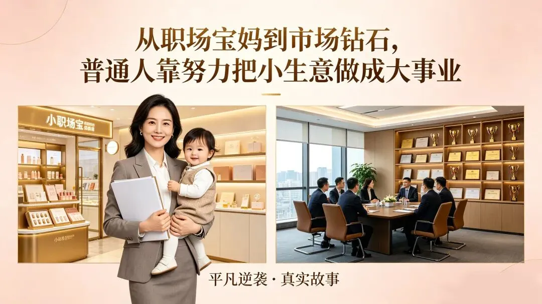 从职场宝妈到市场钻石:普通人做好这几点,小生意也能做成大事业
