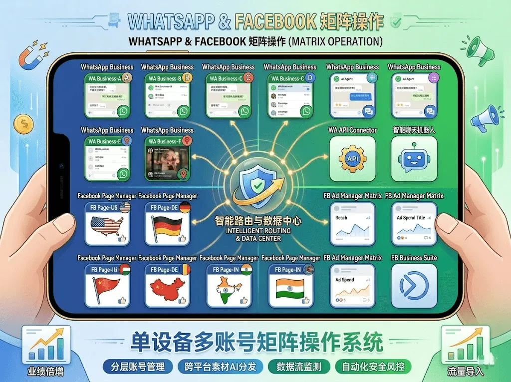 2026外贸出海:告别“盲目获客”,构建 FB+IG+WhatsApp 的私域增长闭环