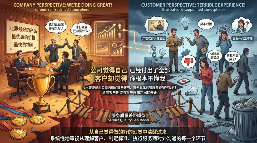 读书分享《营销管理》(第16版):不要你以为,要用户以为——服务质量差距模型