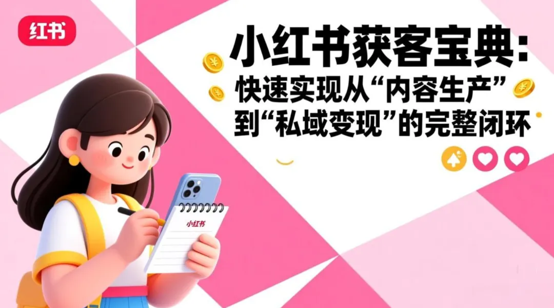 小红书副业获客实战:从内容到私域变现,新手也能快速上手