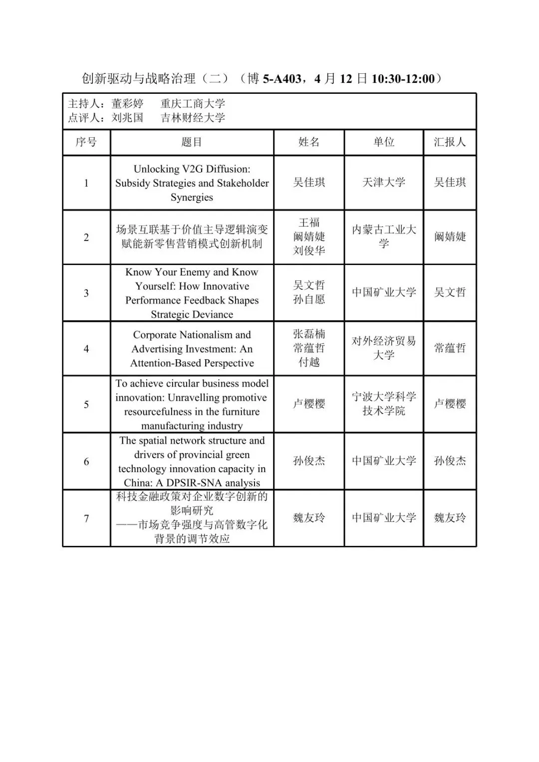 会议议程|第十届营销科学与创新国际会议(MSI 2026)