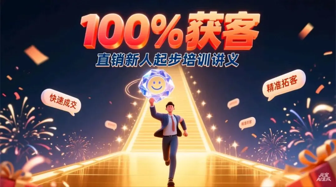 100%获客━━直销新人起步培训讲义