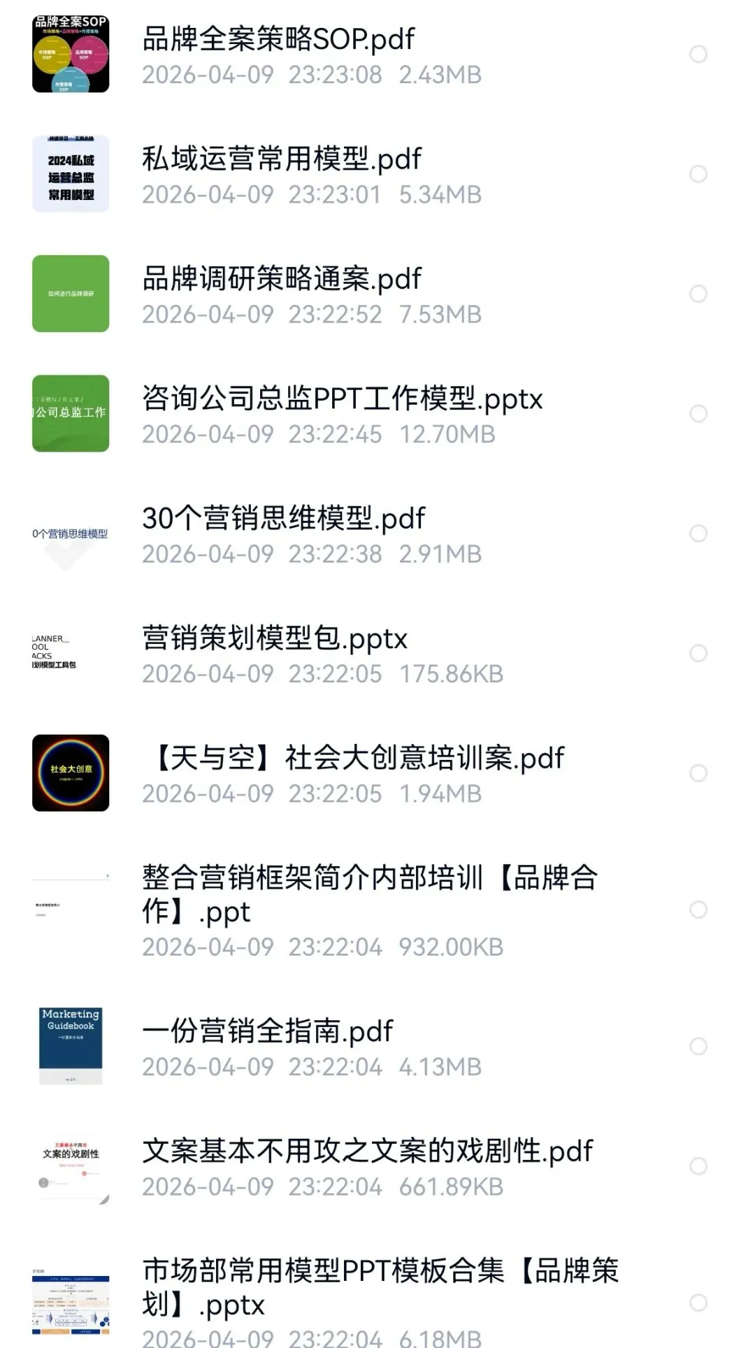 营销人必读干货合集(87份)