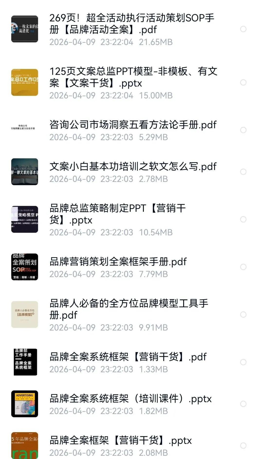 营销人必读干货合集(87份)