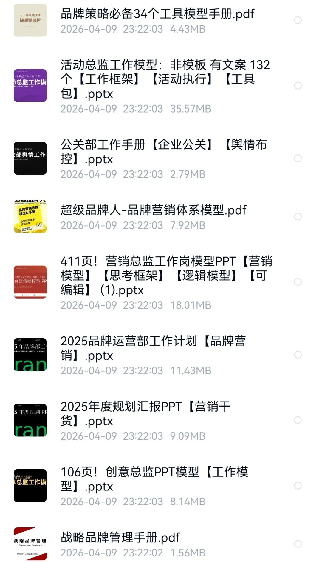 营销人必读干货合集(87份)