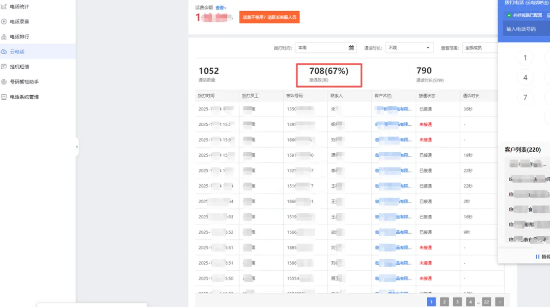 电话营销系统,客户录音 + CRM 管理