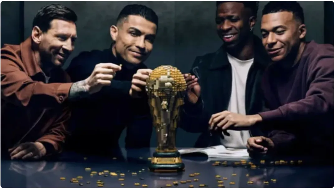 梅西C罗姆巴佩世纪同框:乐高体育营销玩出新高度!