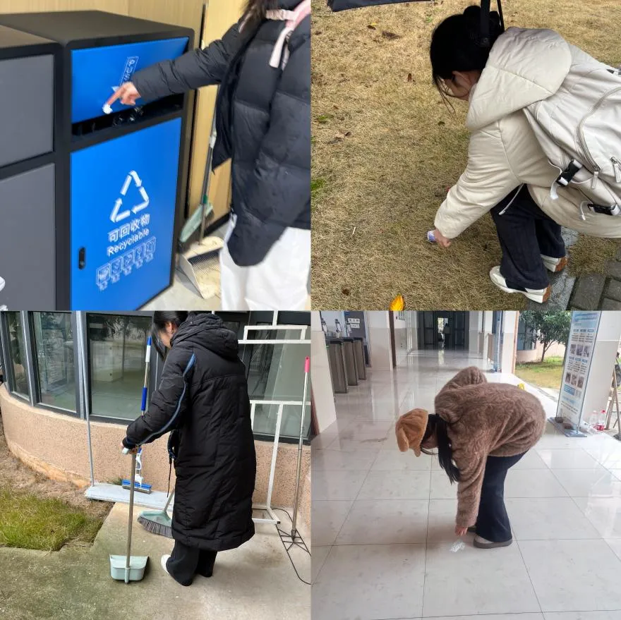 【志愿活动】营销2504班开展“净美校园,绿色同行”环境保护志愿活动